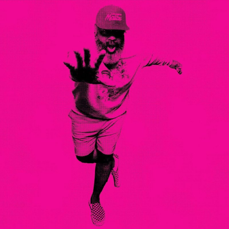 Warhol style portrait in pink